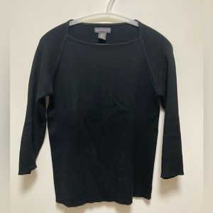 Banana Republic Black Sweater 3/4 Sleeve Size Medium